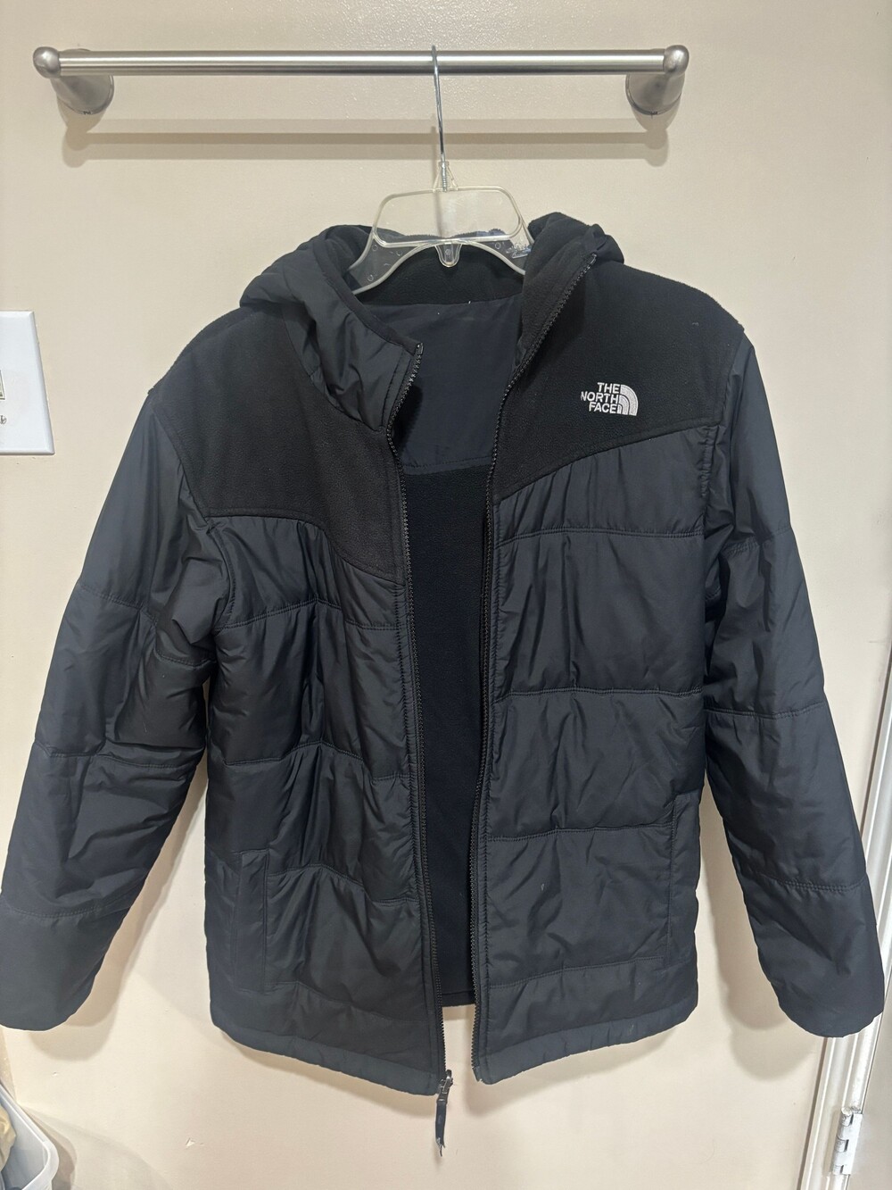 The North Face Reversible Black Insulated Jacket Size S